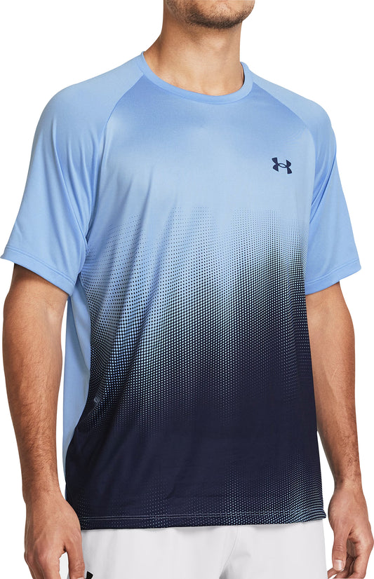 Under Armour Tech Fade Short Sleeve Mens Training Top - Blue