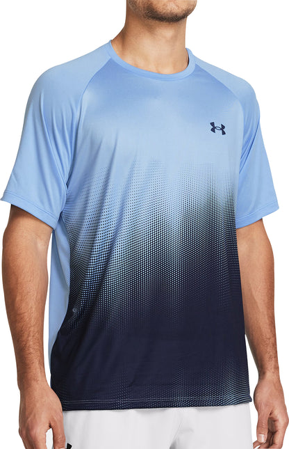 Under Armour Tech Fade Short Sleeve Mens Training Top - Blue