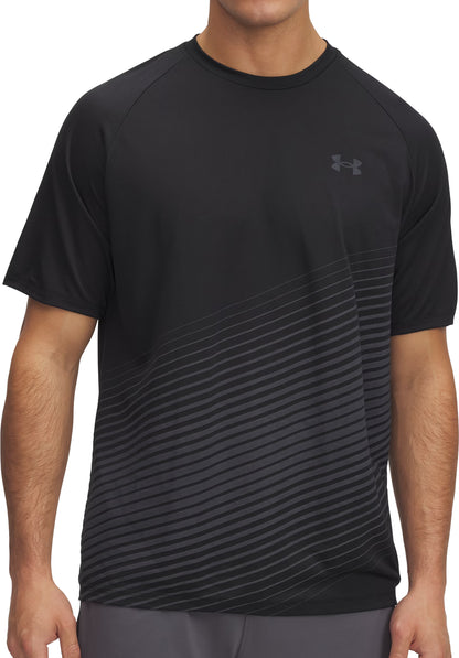 Under Armour Tech Fade Short Sleeve Mens Training Top - Black