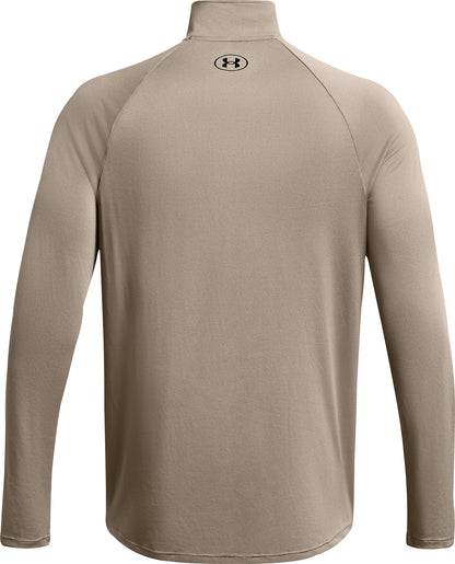 Under Armour Tech Half Zip Long Sleeve Mens Training Top - Brown