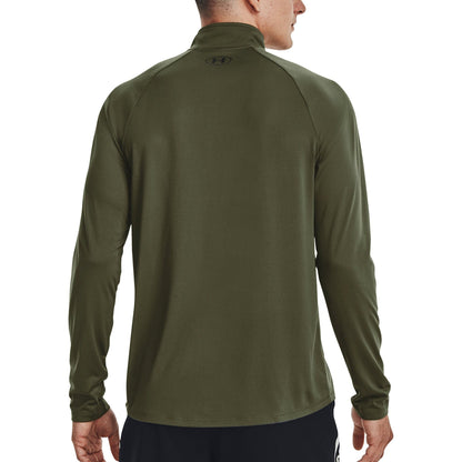 Under Armour Tech Half Zip Long Sleeve Mens Training Top - Green
