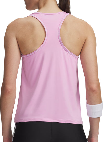 Under Armour Tech Knockout Womens Running Vest Tank Top - Pink