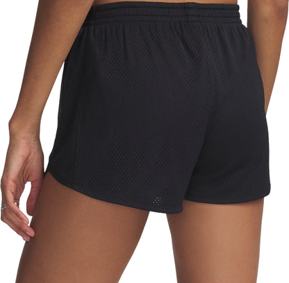 Under Armour Tech Mesh Play Up Womens Running Shorts - Black