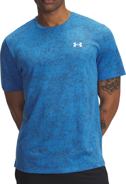 Under Armour Tech Pixelate Short Sleeve Mens Training Top - Blue
