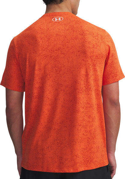 Under Armour Tech Pixelate Short Sleeve Mens Training Top - Orange