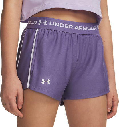 Under Armour Tech Play Up Junior Running Shorts - Purple