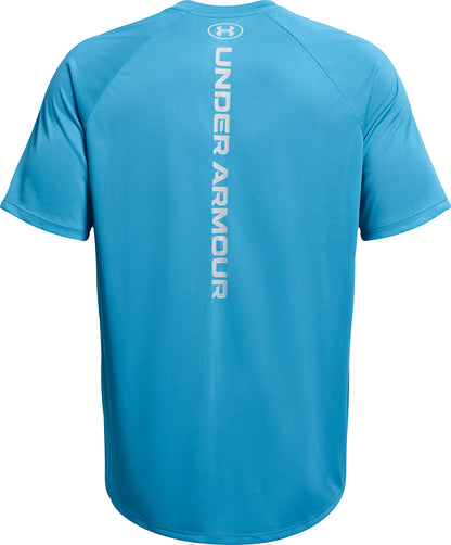 Under Armour Tech Reflective Short Sleeve Mens Running Top - Blue