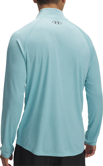 Under Armour Tech Textured Half Zip Long Sleeve Mens Running Top - Blue