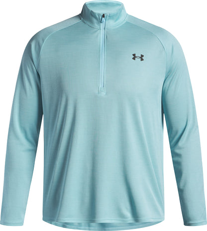 Under Armour Tech Textured Half Zip Long Sleeve Mens Running Top - Blue