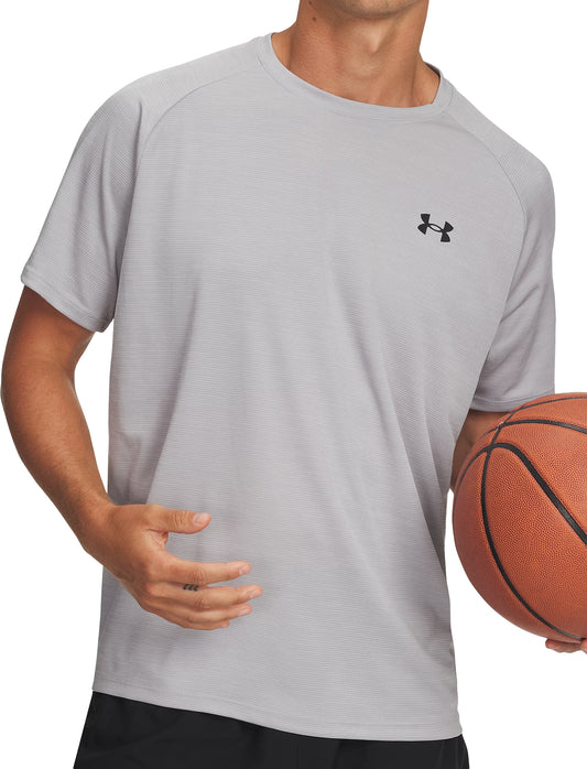 Under Armour Tech Textured Short Sleeve Mens Training Top - White