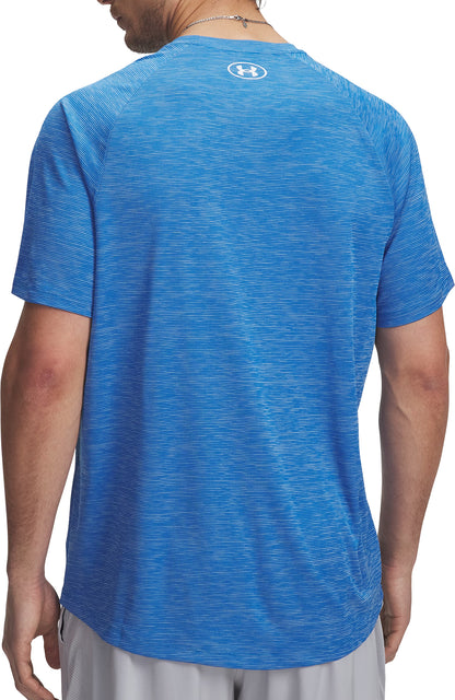Under Armour Tech Textured Short Sleeve Mens Training Top - Blue