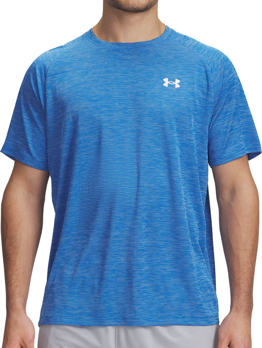 Under Armour Tech Textured Short Sleeve Mens Training Top - Blue