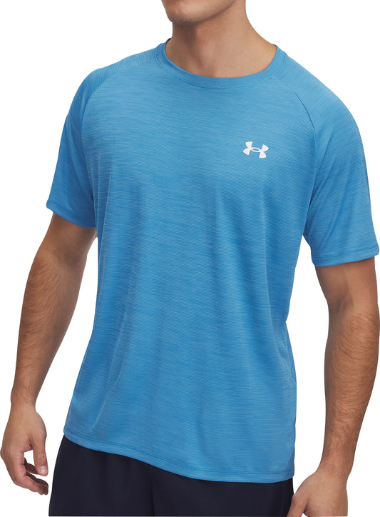 Under Armour Tech Textured Short Sleeve Mens Training Top - Blue