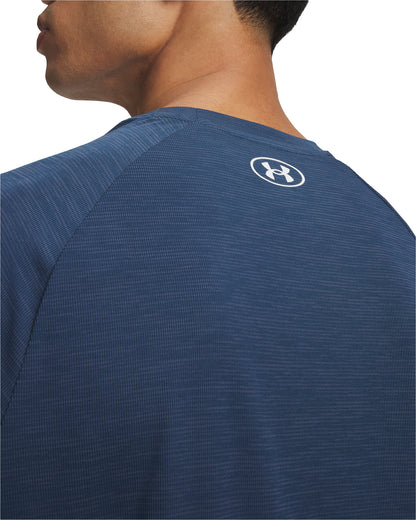 Under Armour Tech Textured Short Sleeve Mens Training Top - Blue