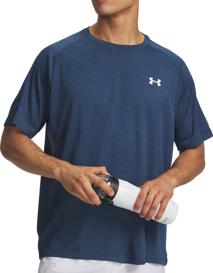 Under Armour Tech Textured Short Sleeve Mens Training Top - Blue