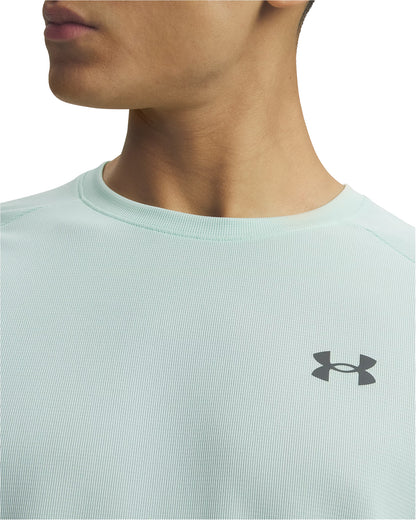 Under Armour Tech Textured Short Sleeve Mens Training Top - Green