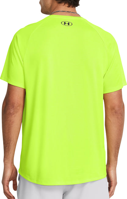 Under Armour Tech Textured Short Sleeve Mens Training Top - Yellow