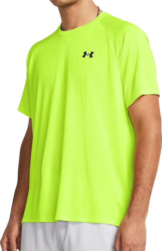 Under Armour Tech Textured Short Sleeve Mens Training Top - Yellow