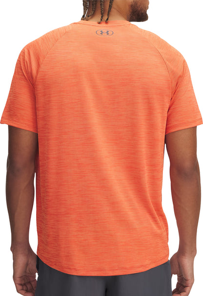 Under Armour Tech Textured Short Sleeve Mens Training Top - Orange
