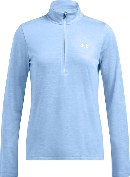 Under Armour Tech Twist Half Zip Long Sleeve Womens Training Top - Blu ...