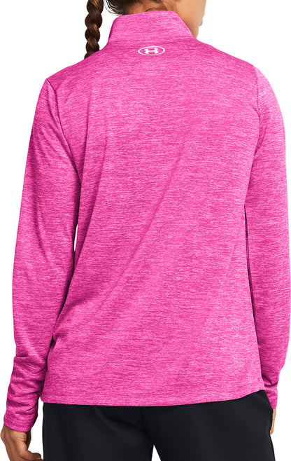 Under Armour Tech Twist Half Zip Long Sleeve Womens Training Top - Pink