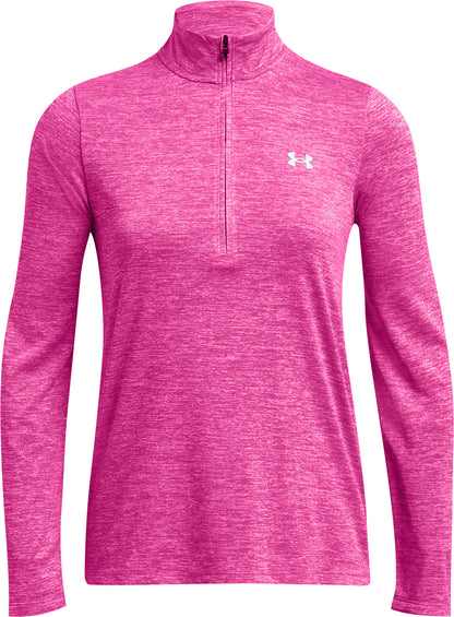 Under Armour Tech Twist Half Zip Long Sleeve Womens Training Top - Pink