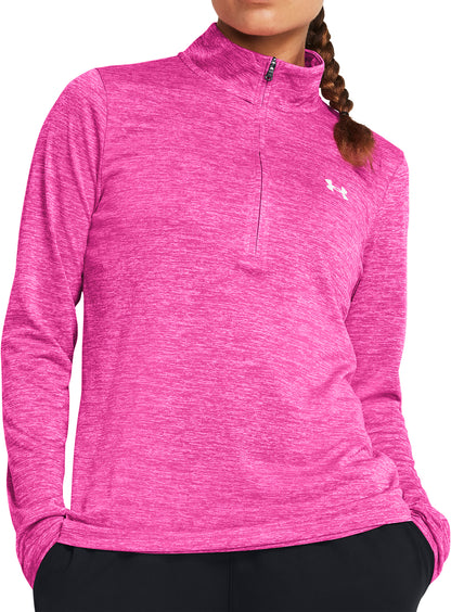 Under Armour Tech Twist Half Zip Long Sleeve Womens Training Top - Pink