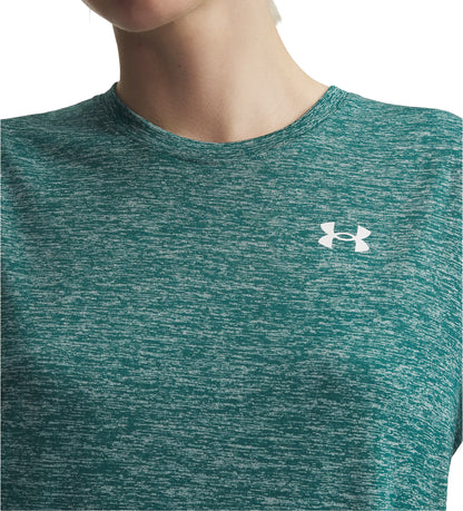 Under Armour Tech Twist Short Sleeve Womens Running Top - Green