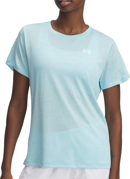 Under Armour Tech Twist Short Sleeve Womens Running Top - Blue