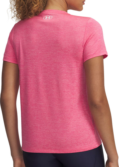 Under Armour Tech Twist Short Sleeve Womens Running Top - Pink