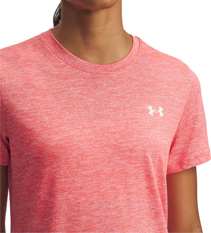Under Armour Tech Twist Short Sleeve Womens Running Top - Red