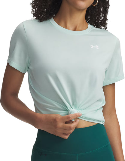 Under Armour Tech Twist Short Sleeve Womens Running Top - Green