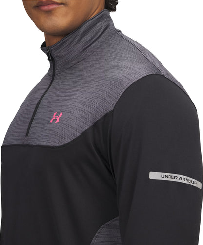 Under Armour Tech Utility Half Zip Long Sleeve Mens Running Top - Black