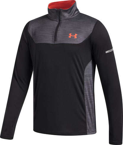 Under Armour Tech Utility Half Zip Long Sleeve Junior Running Top - Black