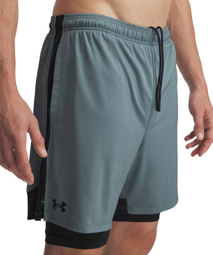 Under Armour Tech Vent 2 In 1 Mens Running Shorts - Blue