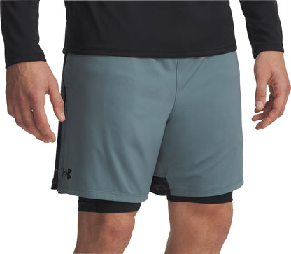 Under Armour Tech Vent 2 In 1 Mens Running Shorts - Blue