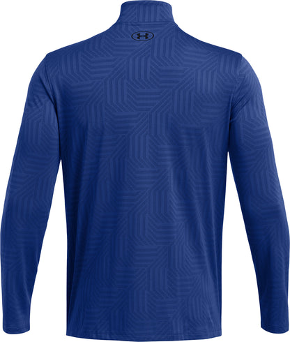 Under Armour Tech Vent Geotessa Half Zip Long Sleeve Mens Running Top - Blue