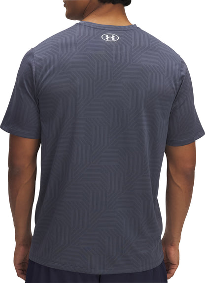 Under Armour Tech Vent Geotessa Short Sleeve Mens Training Top - Grey
