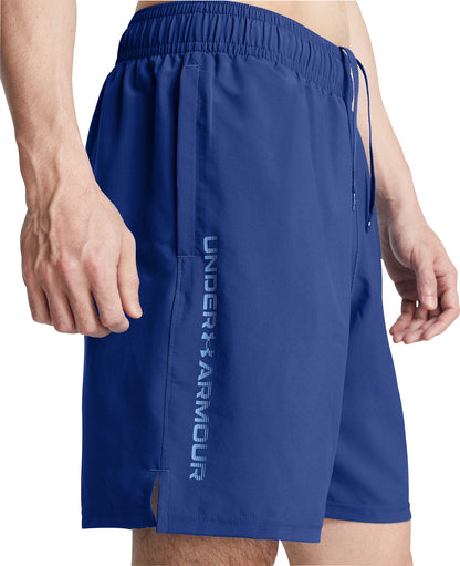 Under Armour Tech Woven Wordmark Mens Training Shorts - Blue