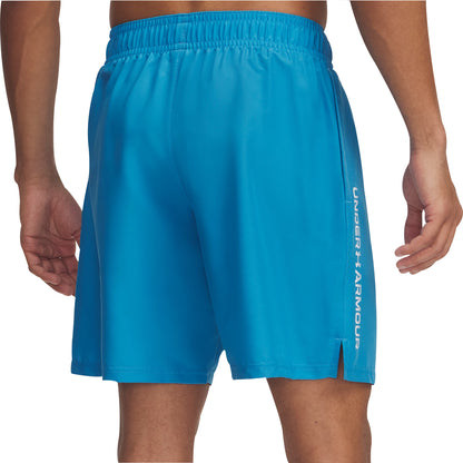 Under Armour Tech Woven Wordmark Mens Training Shorts - Blue