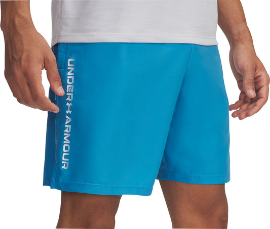 Under Armour Tech Woven Wordmark Mens Training Shorts - Blue