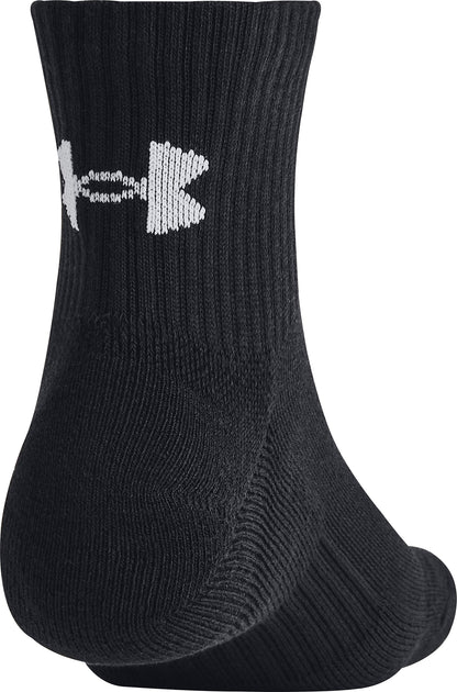 Under Armour Training Cotton (3 Pack) Quarter Socks - Black