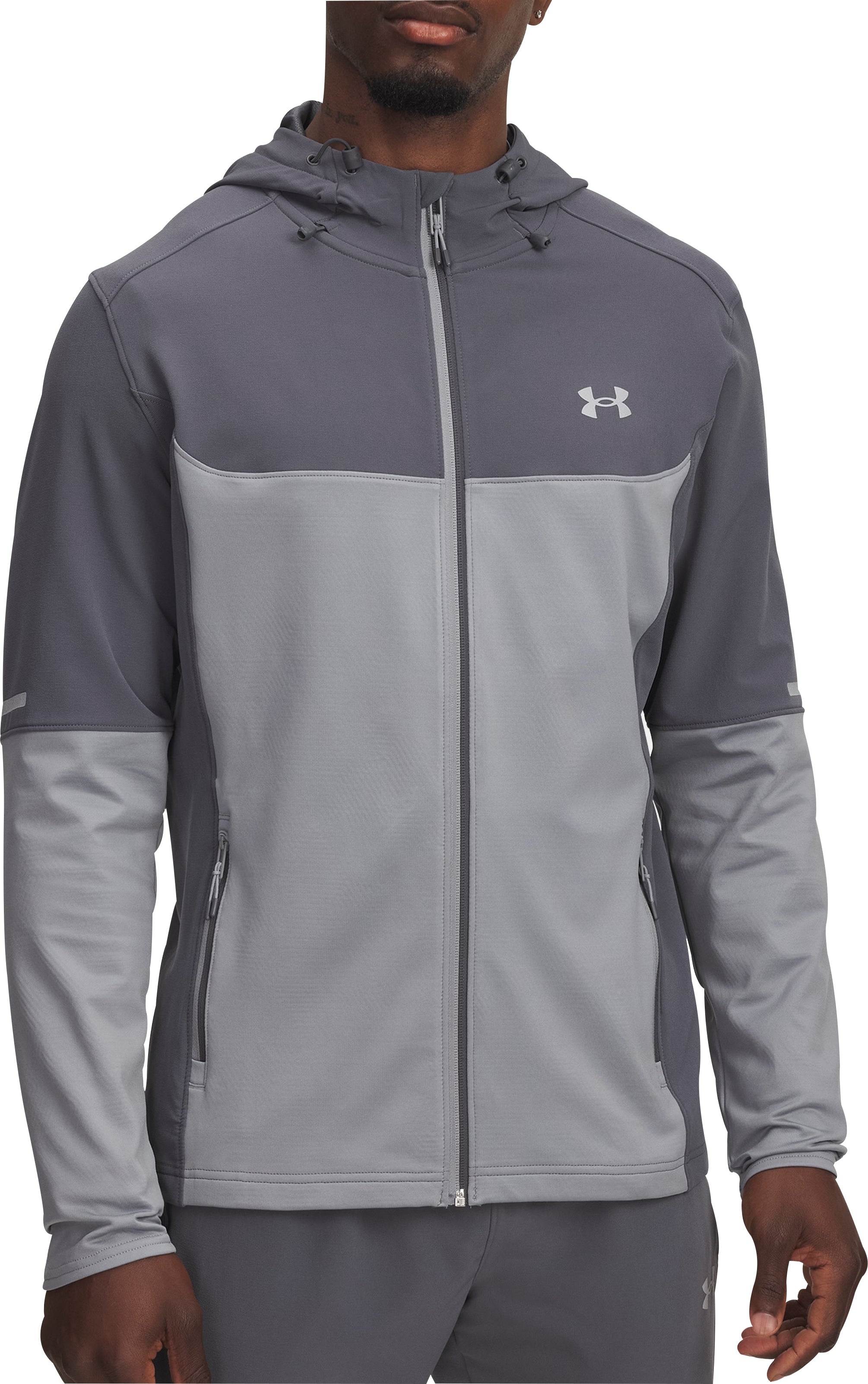 Under Armour Ultility Woven Winterized Mens Running Jacket - Grey ...