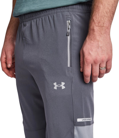 Under Armour Utility Woven Winterized Mens Running Track Pants - Grey