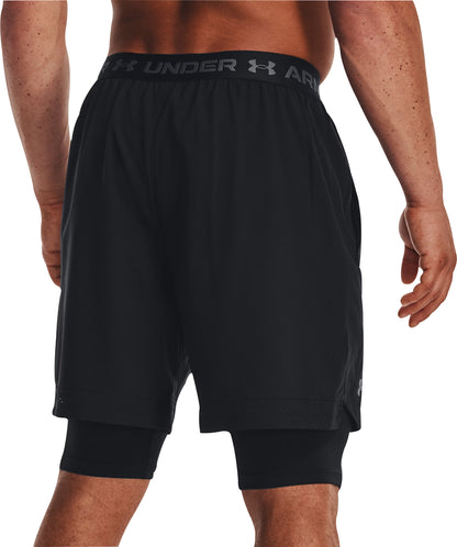 Under Armour Vanish Woven 2 In 1 Mens Training Shorts - Black