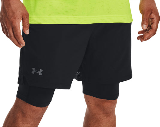 Under Armour Vanish Woven 2 In 1 Mens Training Shorts - Black