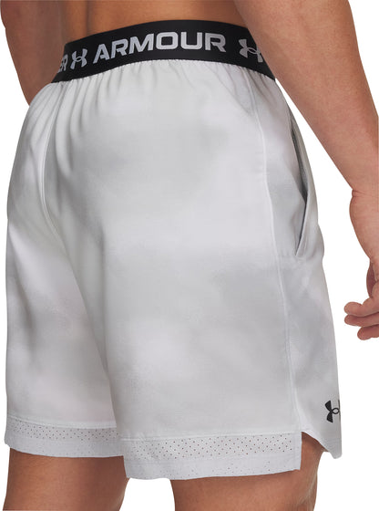 Under Armour Vanish Woven Printed Mens Running Shorts - Grey