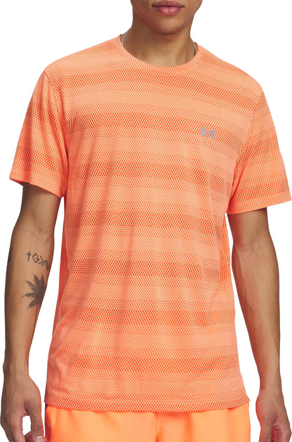 Under Armour Velociti Short Sleeve Mens Running Top - Orange