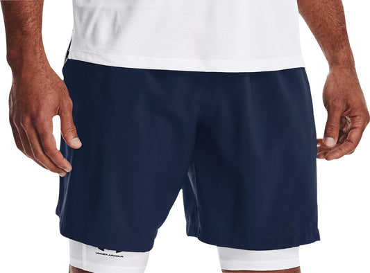 Under Armour Woven Graphic Mens Running Shorts - Blue