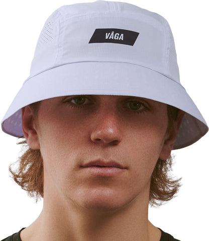 Vaga Feather Running Bucket Hat - White